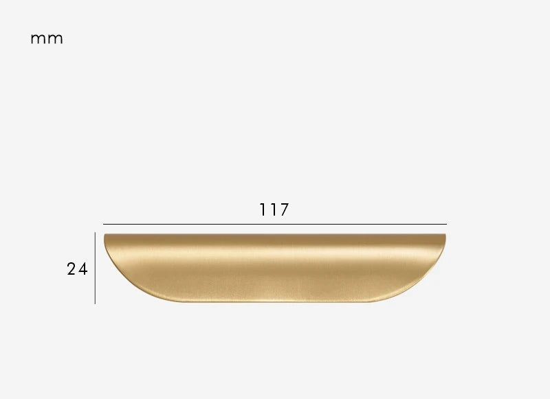 Poignée de meuble salle de bain & cuisine Or brossé