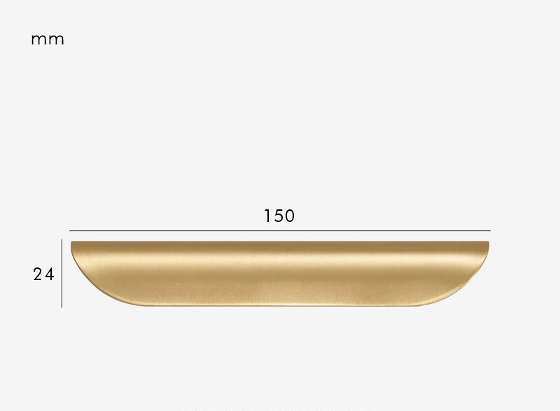 Poignée de meuble salle de bain & cuisine Or brossé