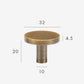 Ultra-flat furniture handle Brushed Gold