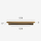 Ultra-flat furniture handle Brushed Gold
