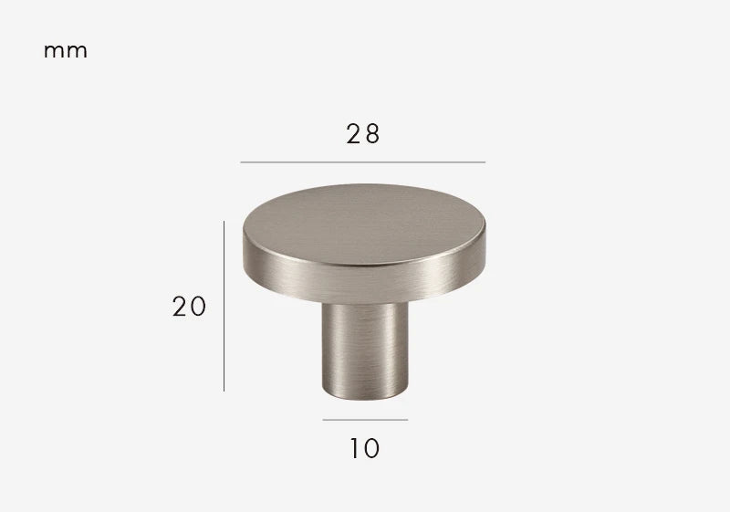 Poignée de meuble ultra plate argenté