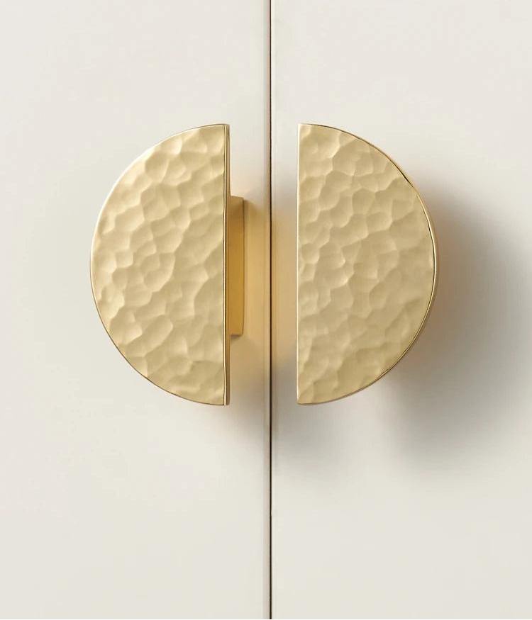 Poignée de porte de meuble en laiton style Or brillant