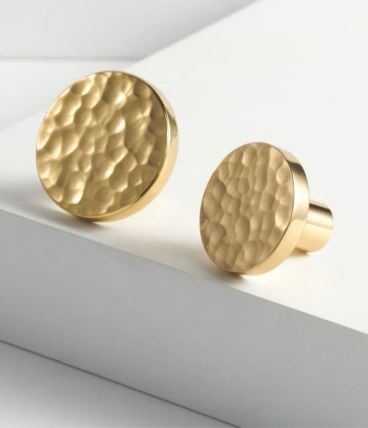 Poignée de porte de meuble en laiton style Or brillant