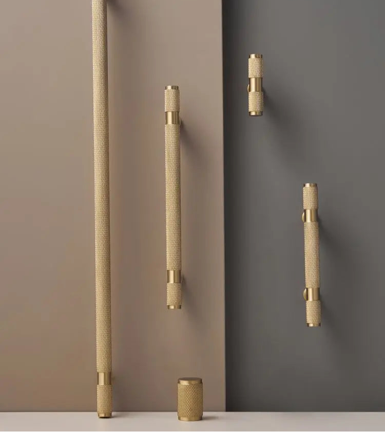 Brass furniture door handle