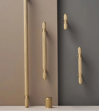 Brass furniture door handle