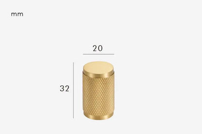 Brass furniture door handle