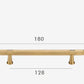 Brass furniture door handle