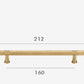 Brass furniture door handle
