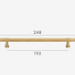 Brass furniture door handle