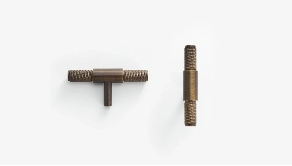 Poignée de porte pour meuble en Laiton Bronze Brossé