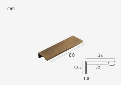 Drawer handle Brass Bronze