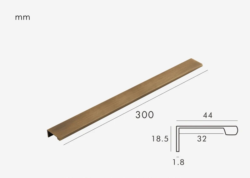 Poignée de tiroir Laiton Bronze