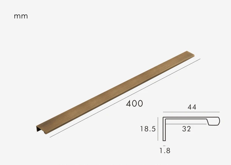 Poignée de tiroir Laiton Bronze