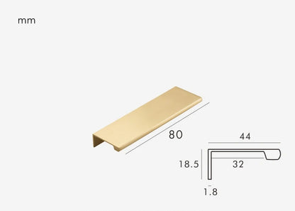 Drawer handle Gold brass