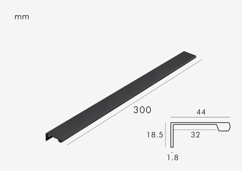 Poignée de tiroir Laiton Noir