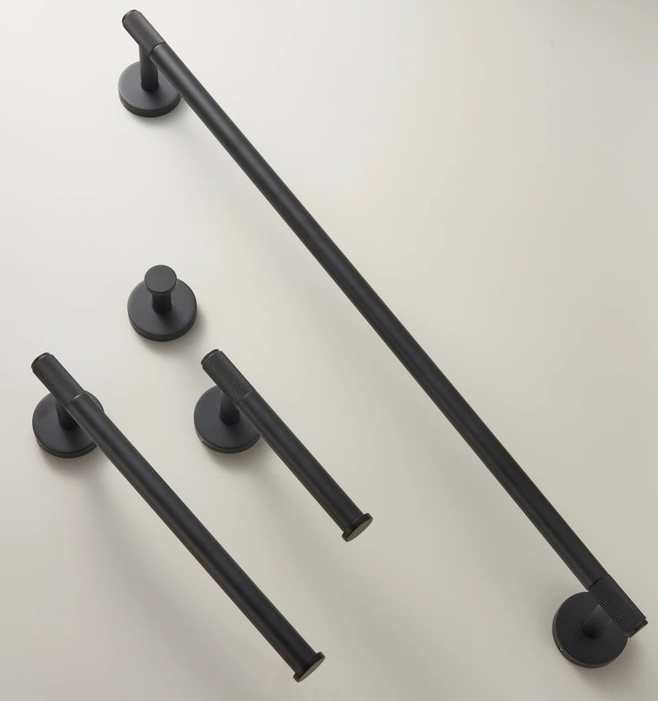 Porte-Serviettes & Accessoires Noir Mat