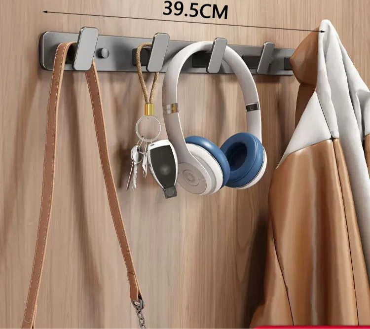 Porte manteau Mural Gris anthracite