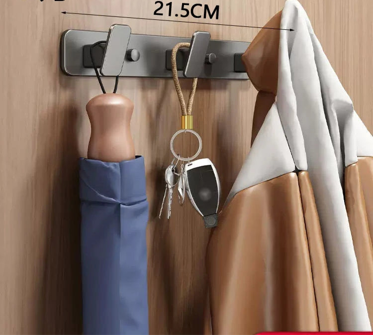 Porte manteau Mural Gris anthracite