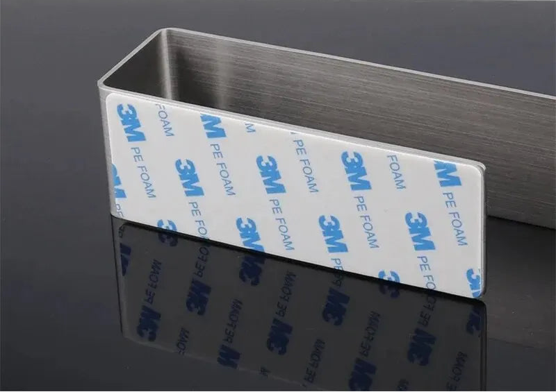 Porte serviette design gris inox