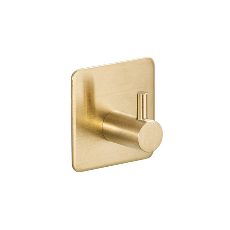 Brushed gold towel or tea towel rail