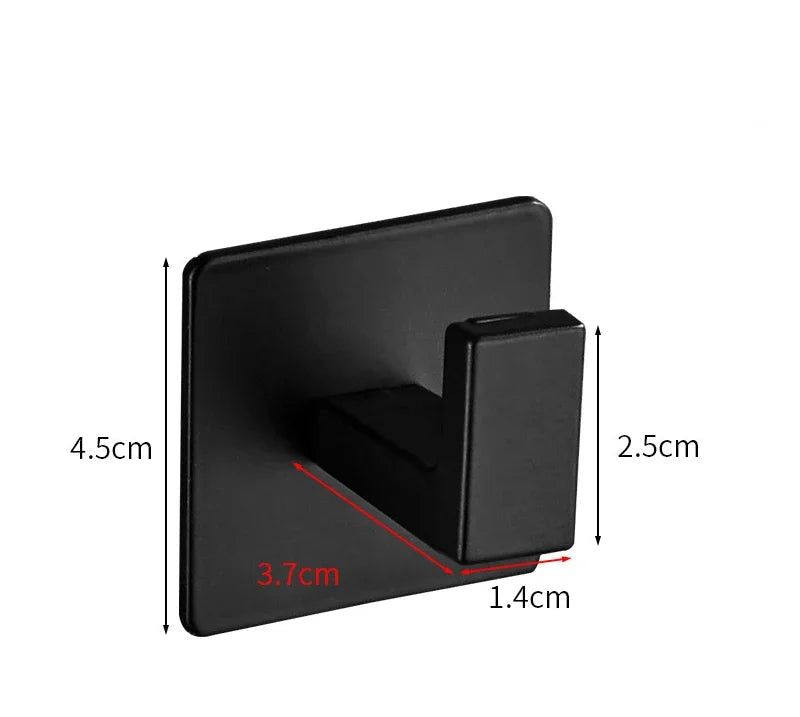 Porte serviette rectangulaire noir mate