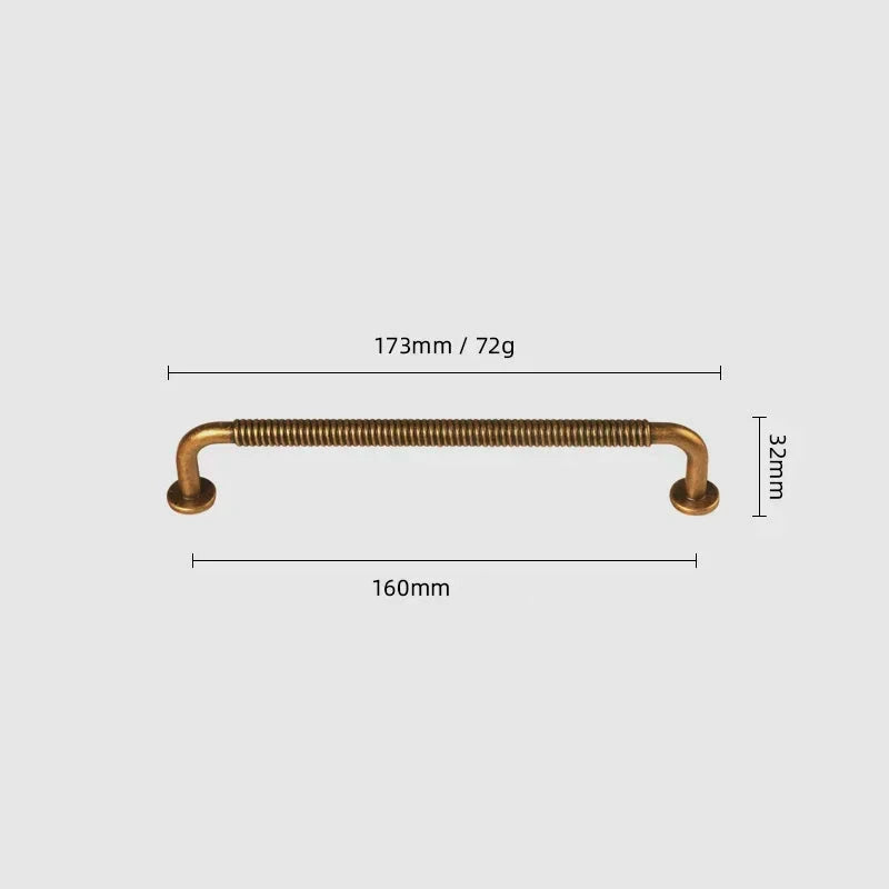 Poignées de porte Rétro couleur dorée