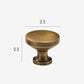 Bouton de meuble bronze brossé
