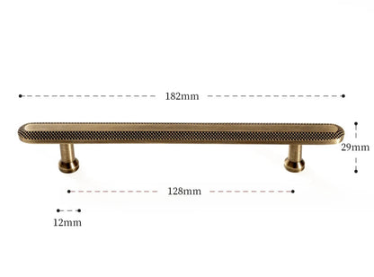 Poignée de meuble en laiton effet bronze