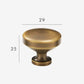 Bouton de meuble bronze brossé