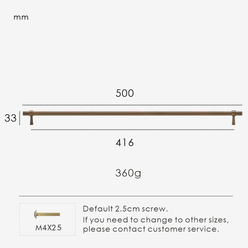 Poignée de Placard Bronze