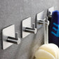 Porte serviette ou torchon gris inox