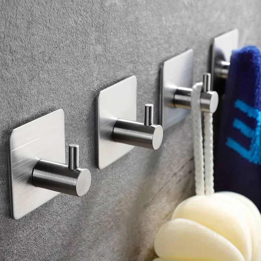 Porte serviette ou torchon gris inox