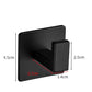 Porte serviette rectangulaire noir mate