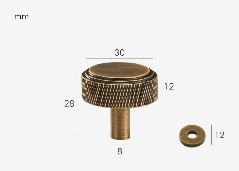 Poignée de meuble style moderne couleur laiton