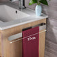 Porte serviette design gris inox