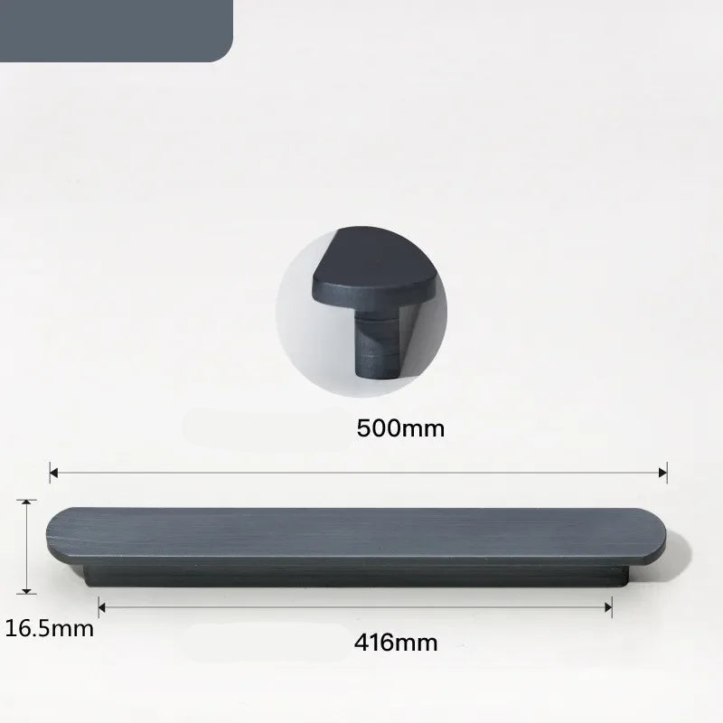 Poignée de meuble ultra-fine Gris anthracite