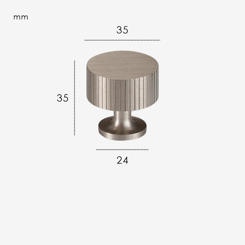 Poignée De Meuble Retro Gris Inox