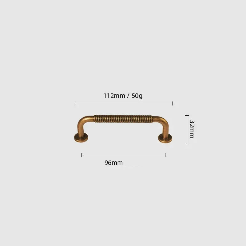 Poignées de porte Rétro couleur dorée