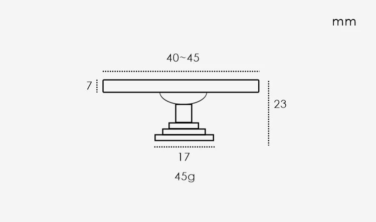 Poignée de meuble laiton et granit