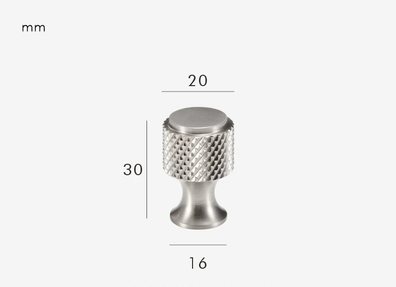 Silver-plated brass furniture door knob