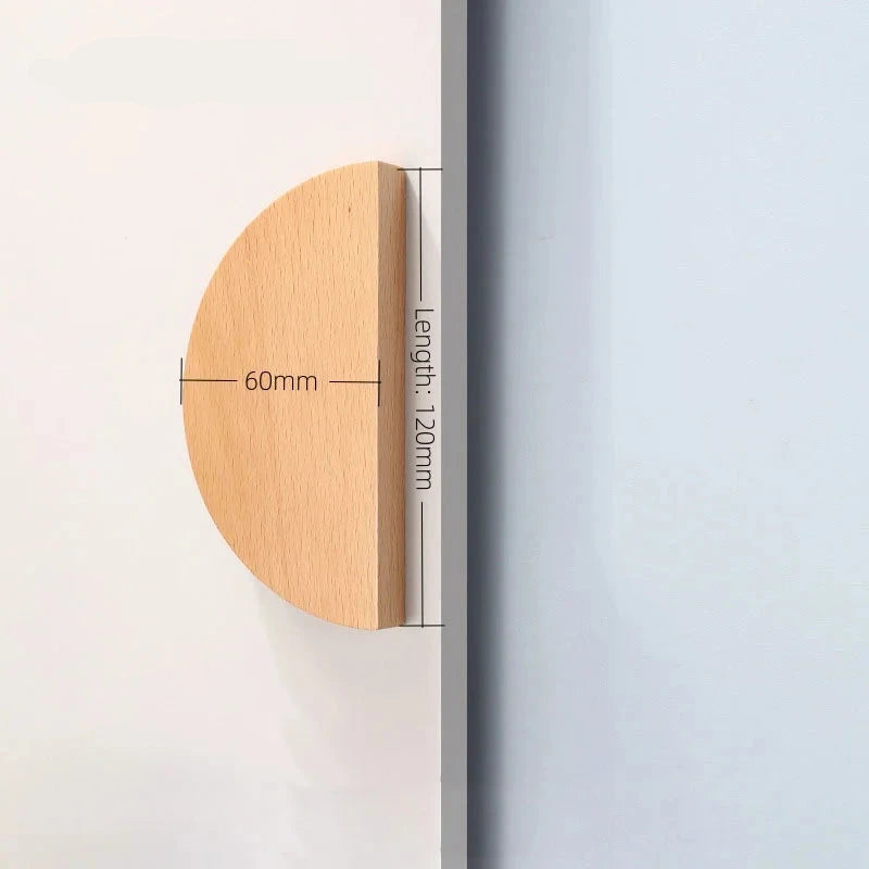 Bouton de meuble en bois de chêne