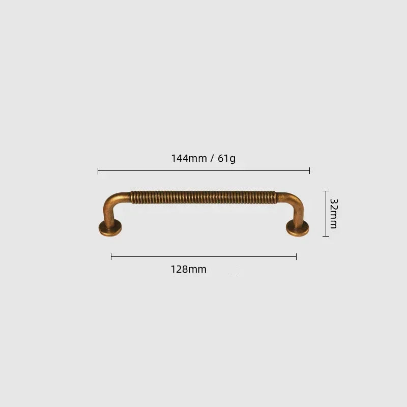 Poignées de porte Rétro couleur dorée