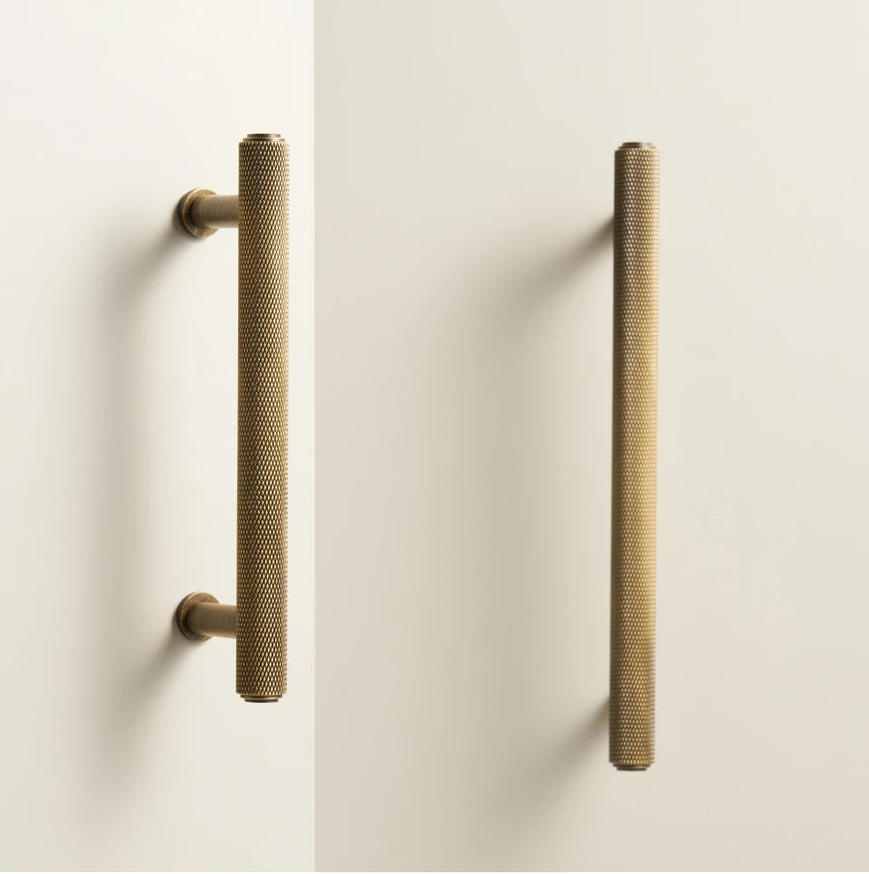 Poignée de meuble style moderne couleur laiton