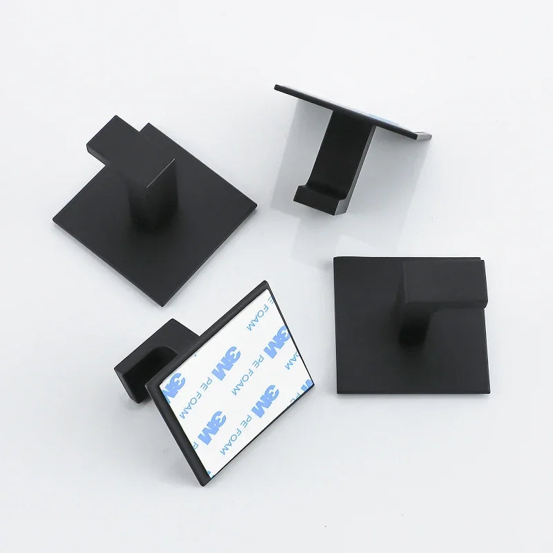 Porte serviette rectangulaire noir mate