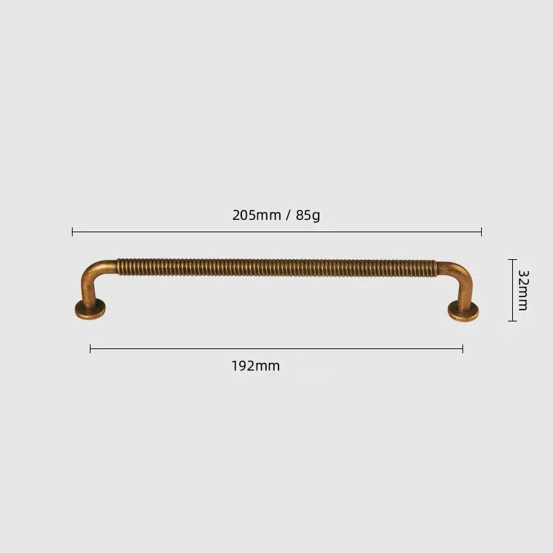 Poignées de porte Rétro couleur dorée
