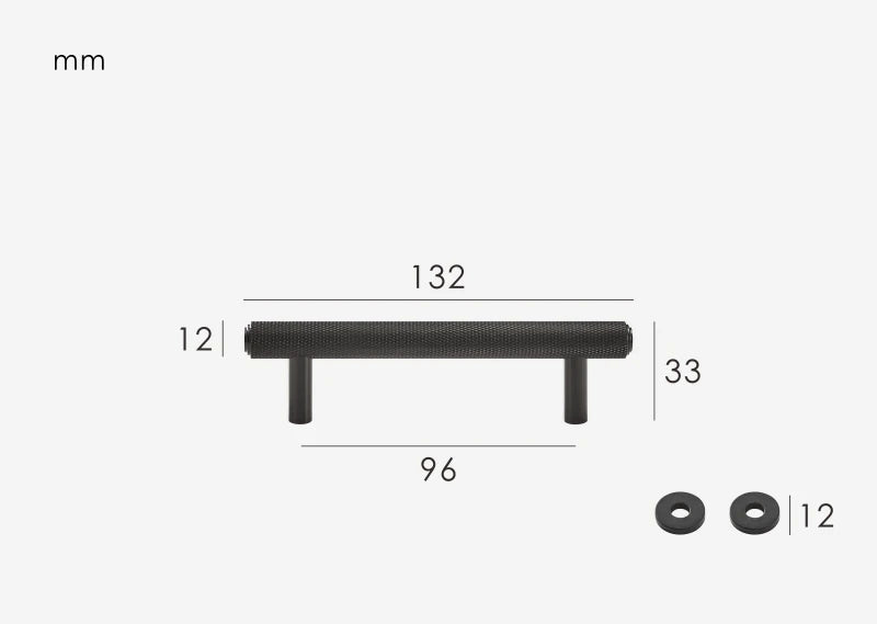 Poignée de meuble noir style moderne